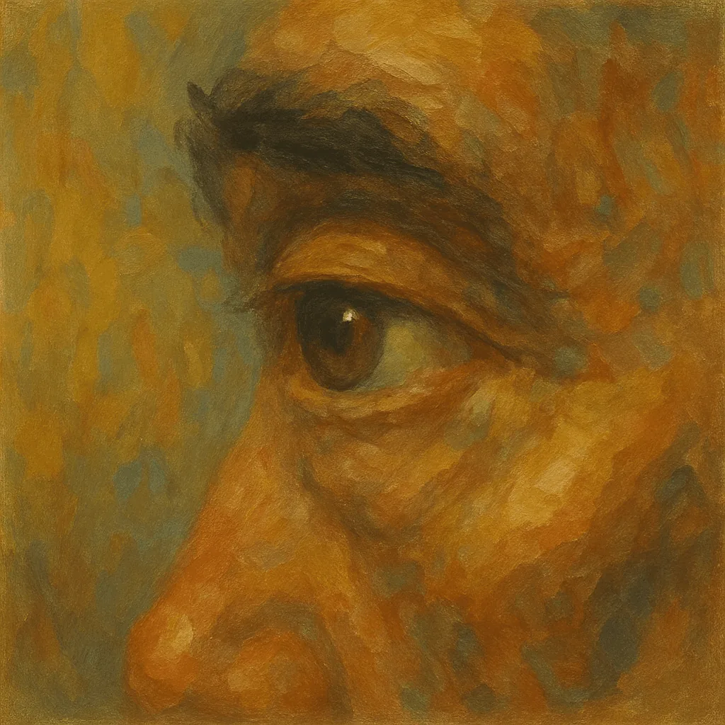 Yağlıboya göz illüstrasyonu 12/12